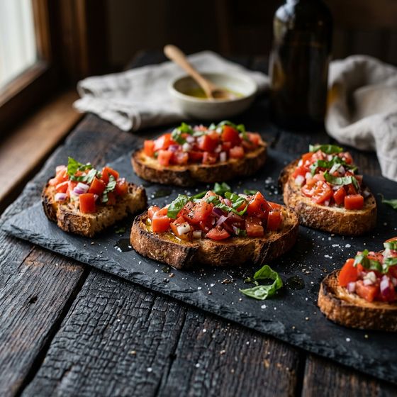 Saisonale Bruschetta