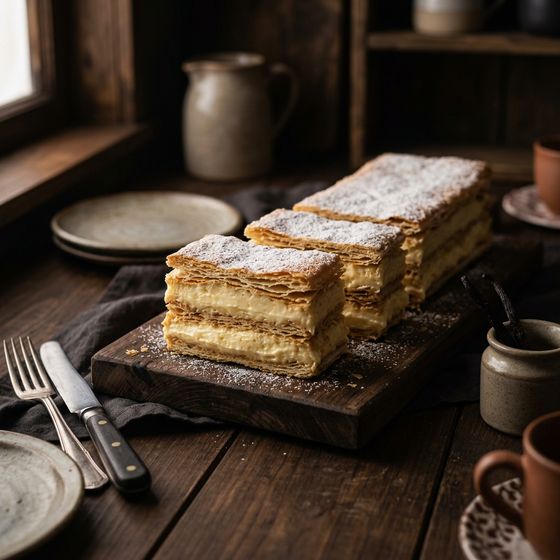 Cremeschnitte, 50 cm