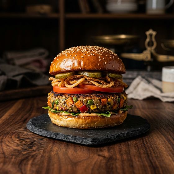 Burger mit Gemüsepatty