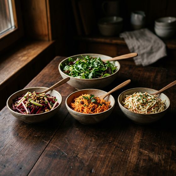 Salatbuffet als Vorspeise, 250 g p. P.
