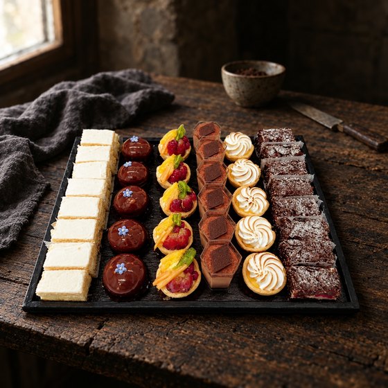 Mini Patisserieplatte, 37 Stück